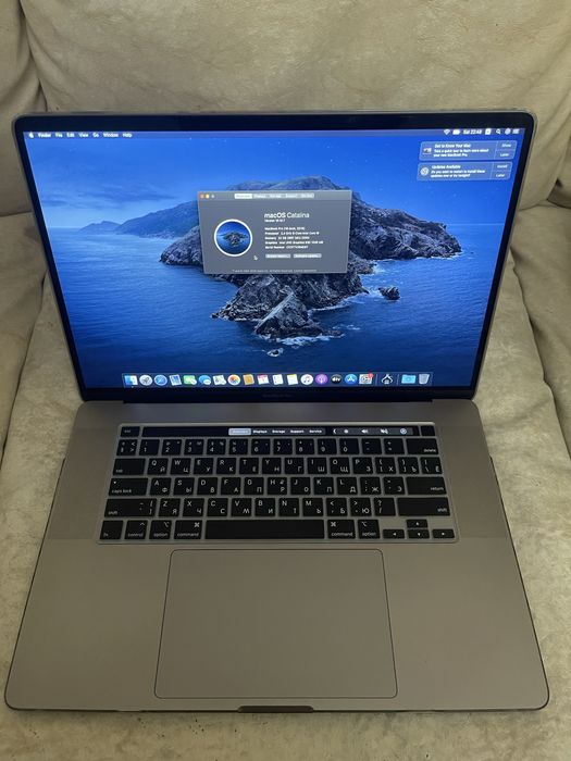 MacBook Pro 2019 16", 2 TB, 19, 32GB, AMD Radeon Pro 5500M 8 GB