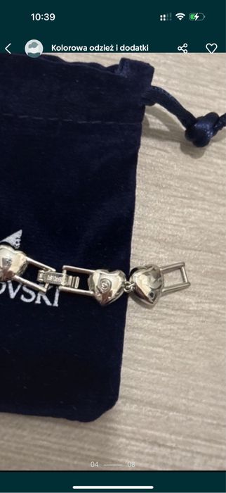 Komplet naszyjnik i bransoletka zestaw bizuterii