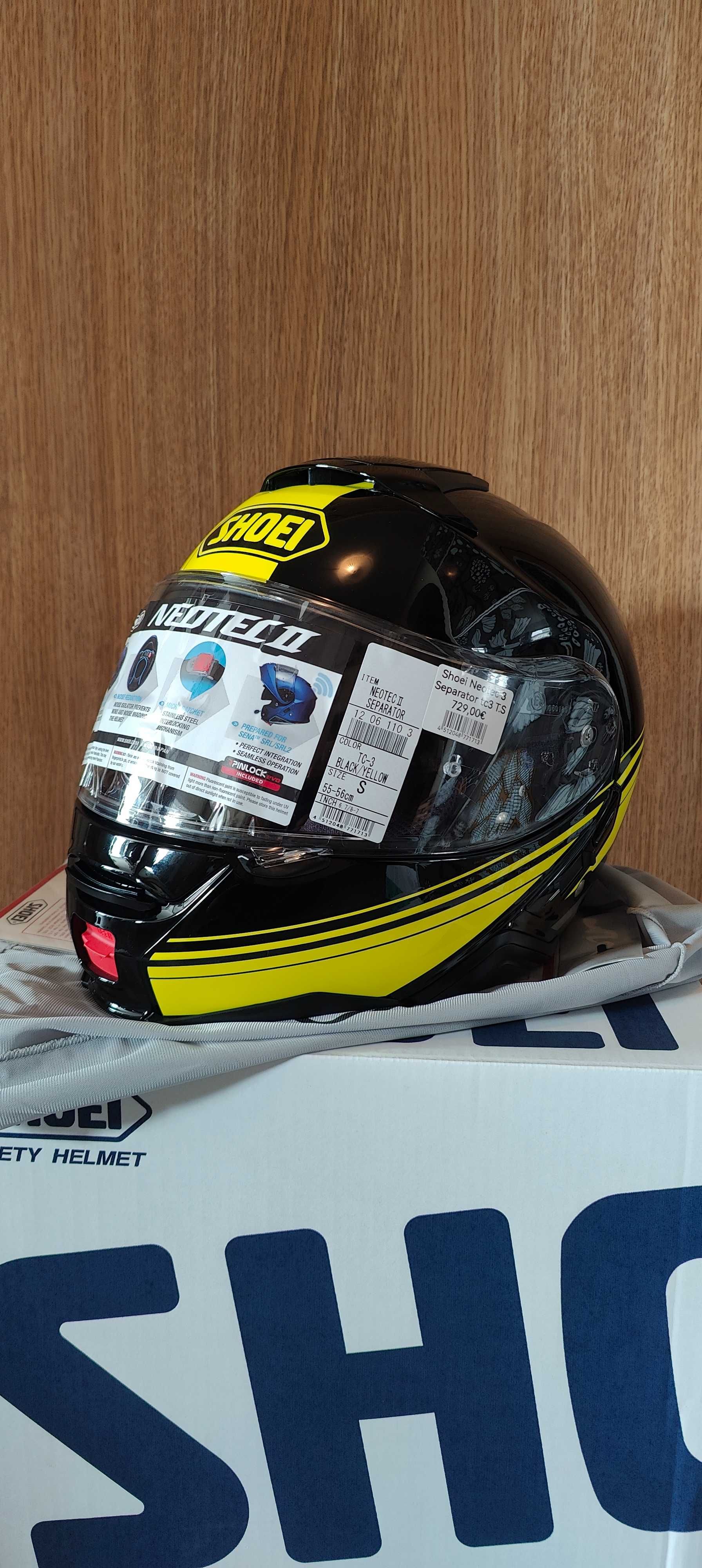 Capacete Shoei Neotec 2 tamanhos S e L