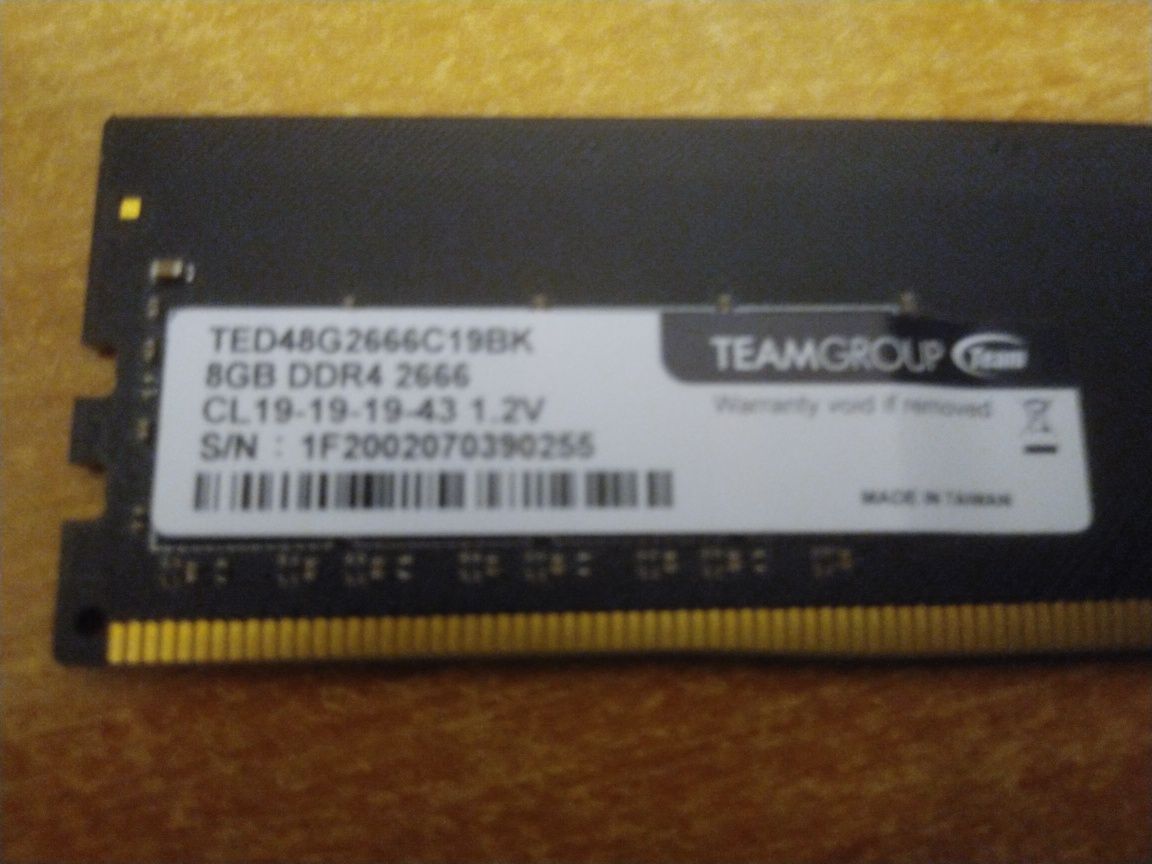 Оперативная память на пк 8 GB DDR4 Team Group