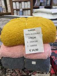 Turcos 100% algodao