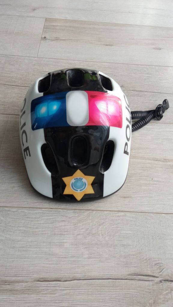 Kask na rower dziecko XS policja