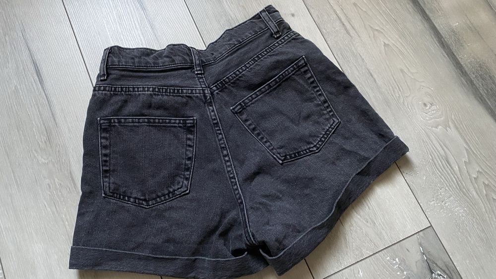 Spodenki TOPSHOP 34 jeansowe szorty damskie bawełna czarne