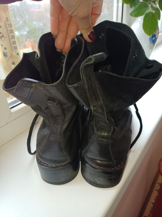 Чоботи шкіряні,  утепленні