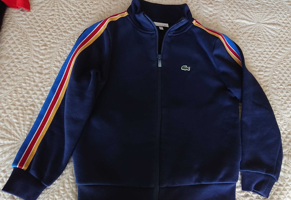 Sweat com Zip Lacoste como novo