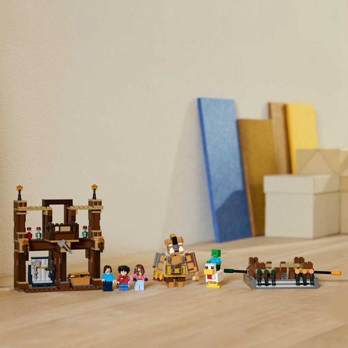 Idealny prezent dla Dzieci LEGO 21272 Minecraft Steve + Zombie + Ring