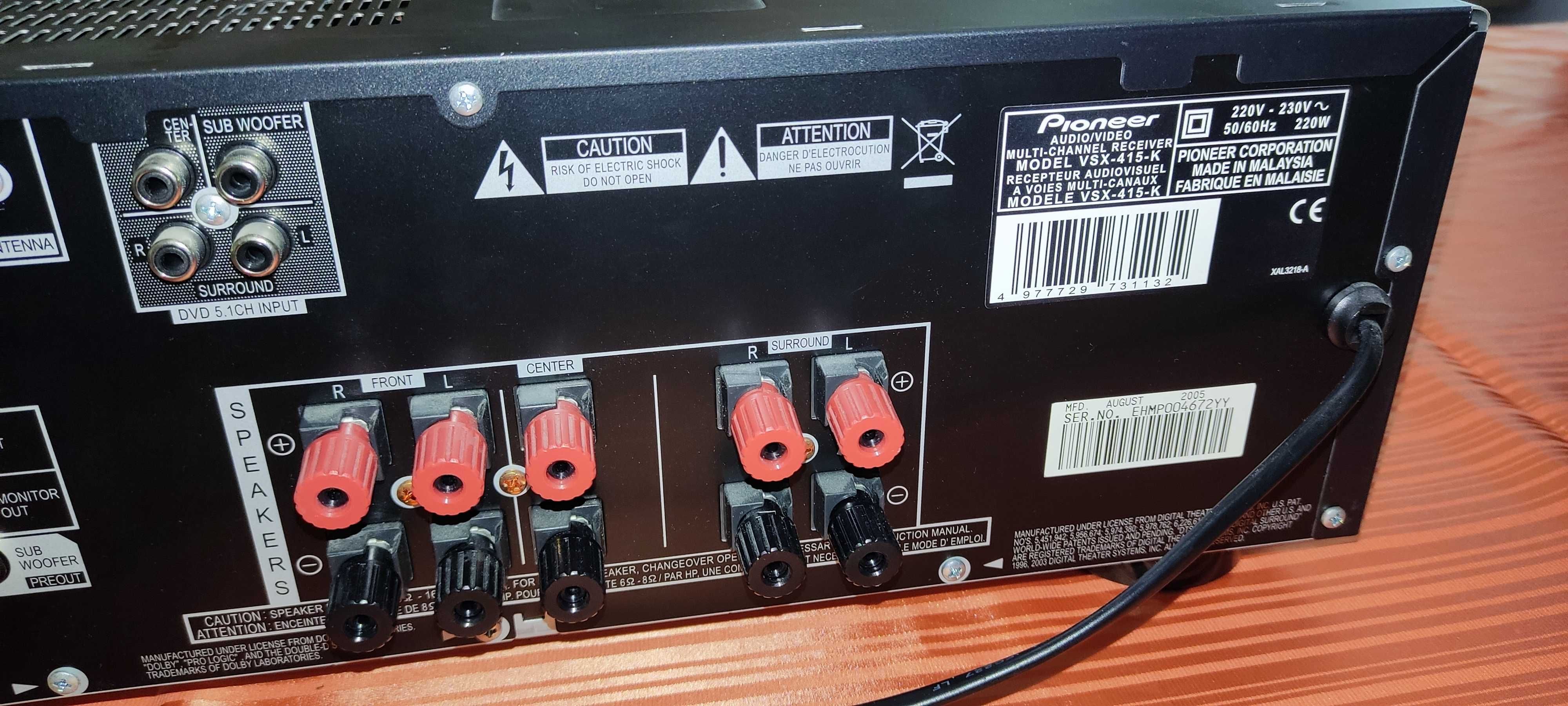 Amplituner Pioneer VSX-415-S 5.1
