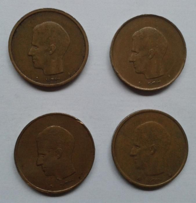 Monety belgijskie 20 FRANC frank franków 1980~1993