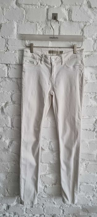 Calvin Klein spodnie białe W28 L30 rurki XS 34
