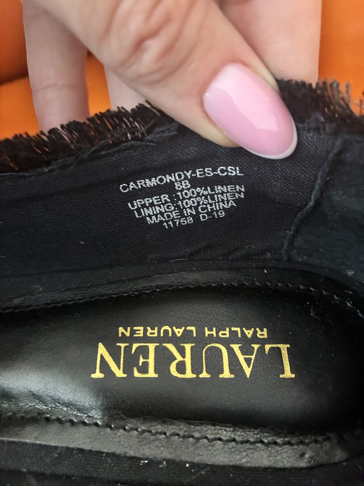 Ralph Lauren 39 8B espadryle koturn NOWE