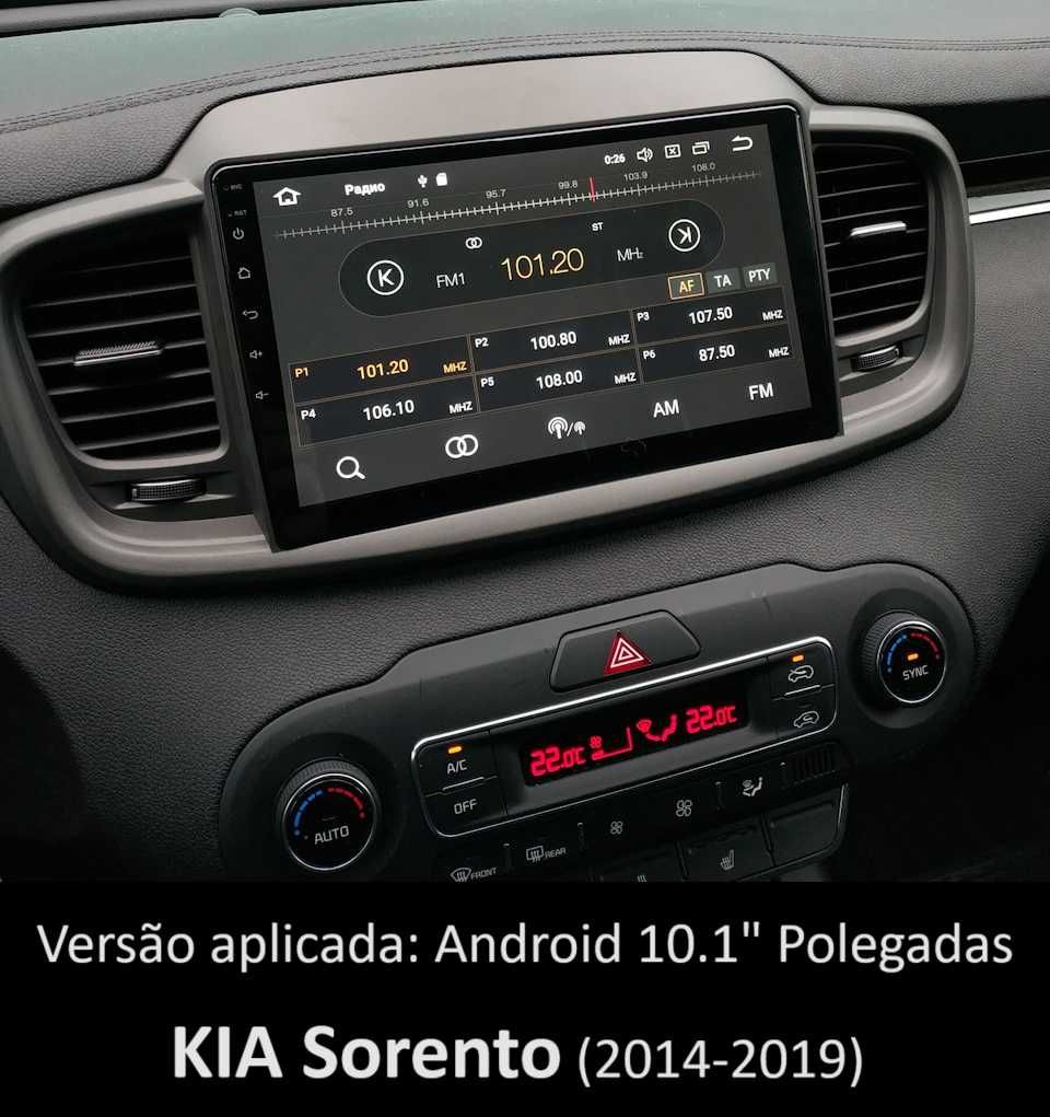 (NOVO) Rádio 2DIN • Kia SORENTO • (2002 até 2020) • Android [4+32GB]