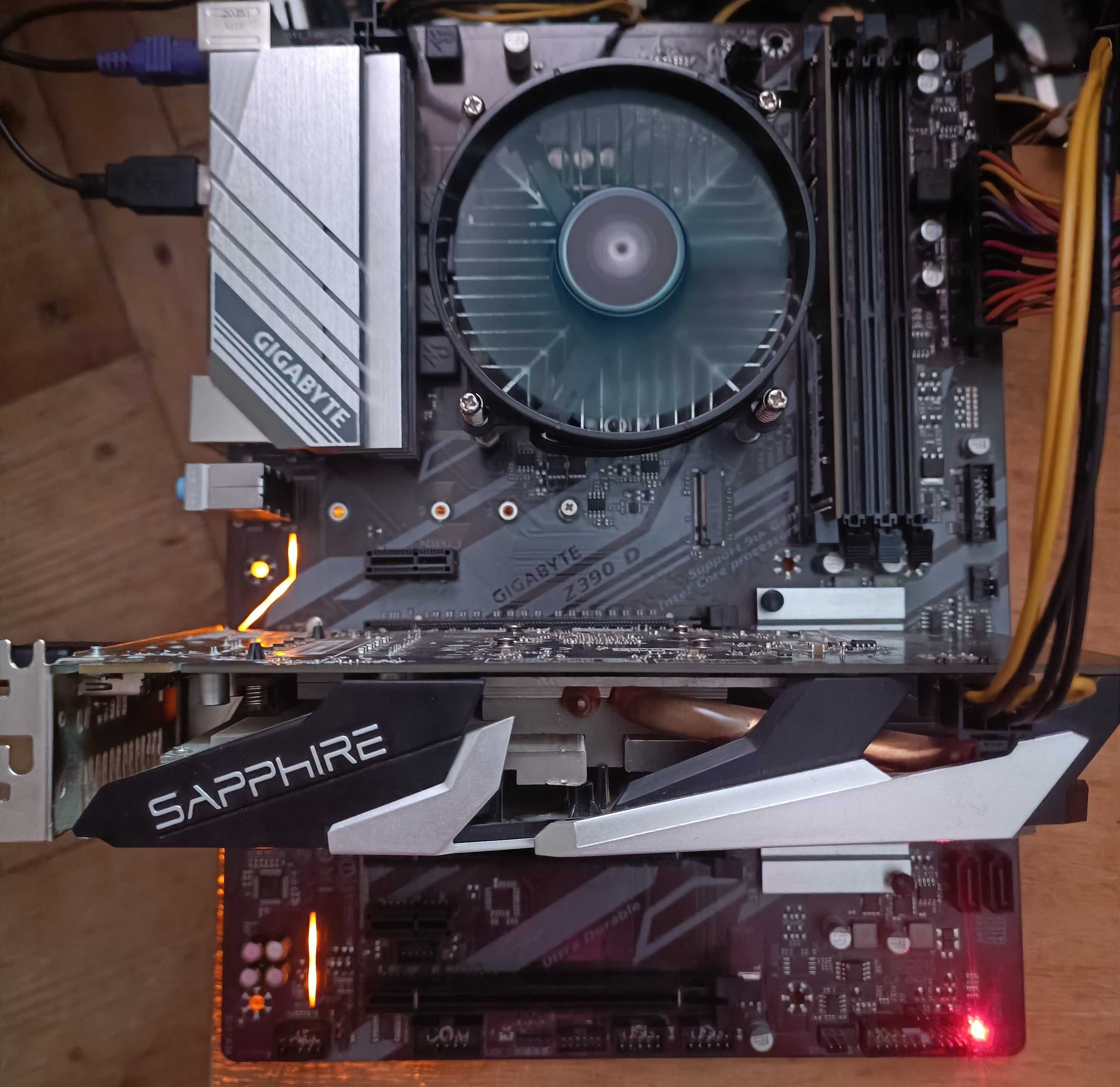 Материнська плата s1151v2 Gigabyte Z390D+Pentium G5400+DDR4 8Gb+Кулер