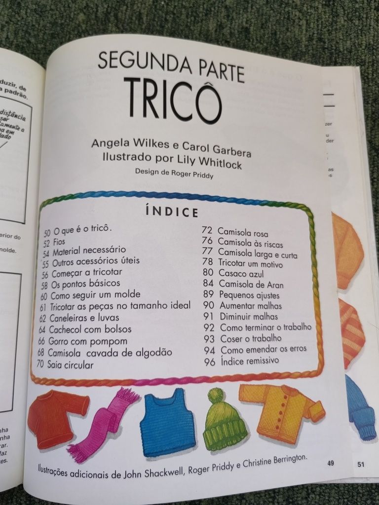 Livro "Guia Juvenil Costura e Tricô - confecção de vestuário"