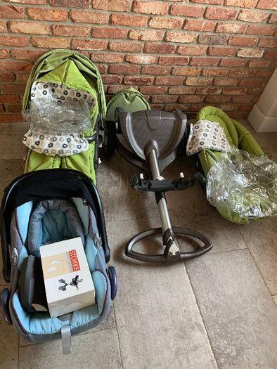 wózek Stokke Xplory komplet ( gondola, spacerówka) + gratisy Maxi Coss