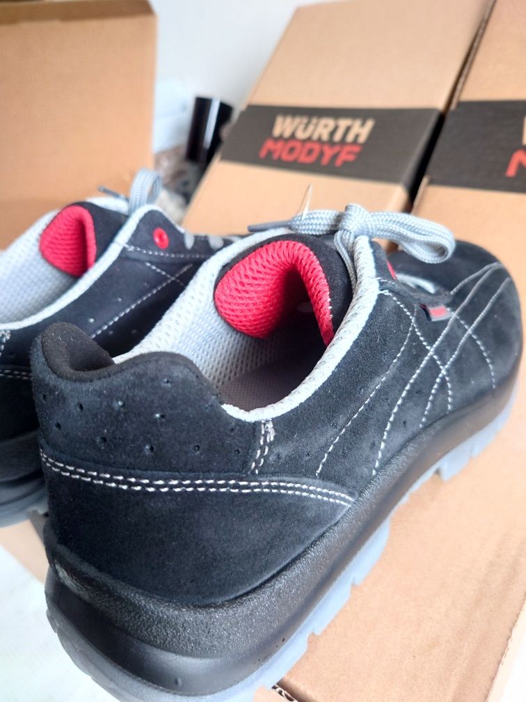 Buty robocze półbuty WURTH ochronne NEW AIR BLACK S1P SRC ESD roz. 43