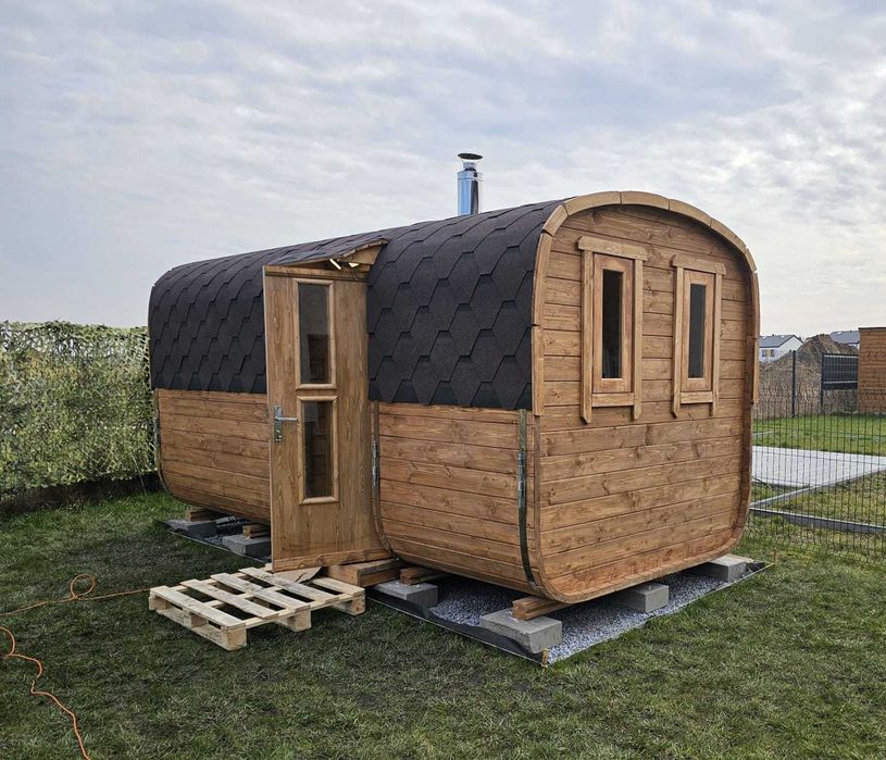 Sauna Ogrodowa Beczka Iglo Owalna Sauny z Litwy od Producenta