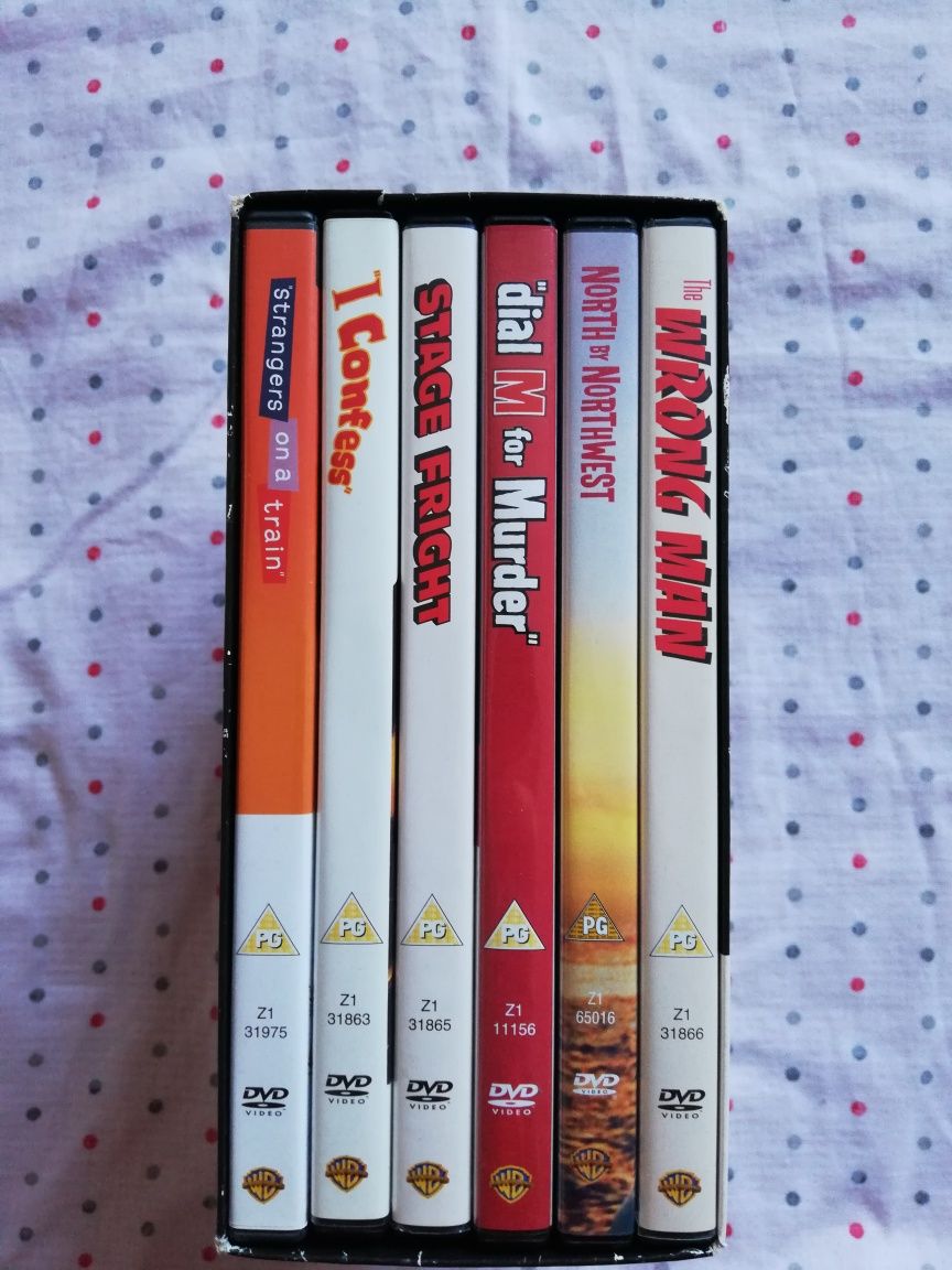 Colecção de 6 grandes filmes de Alfred Hitchcock em dvd (portes grátis