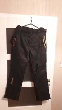 Damskie spodnie na narty/snowboard40, czarne ze złotem włoskie Goldwin