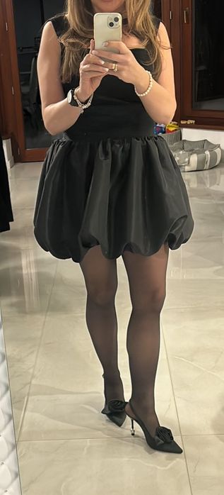 Sukienka bombka czarna Madam Rock M/L