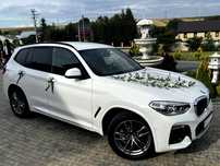 Auto pojazd samochód do ślubu BMW X3 M Pakiet biały
