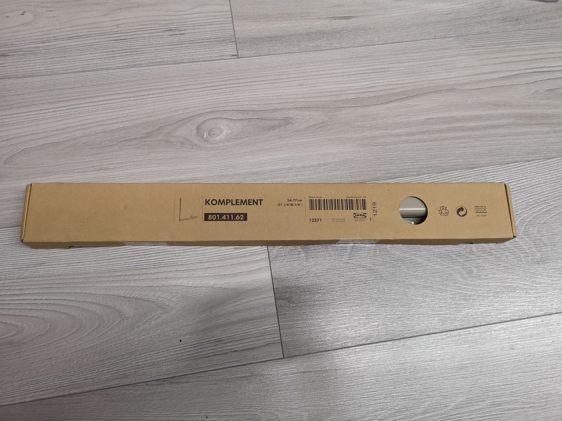 IKEA 801.411.62 drążek szary do szafy 100cm nowy