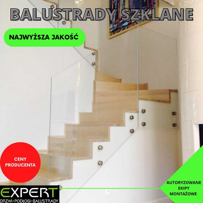 Balustrada szklana, poręcze, balkony, balkony francuskie