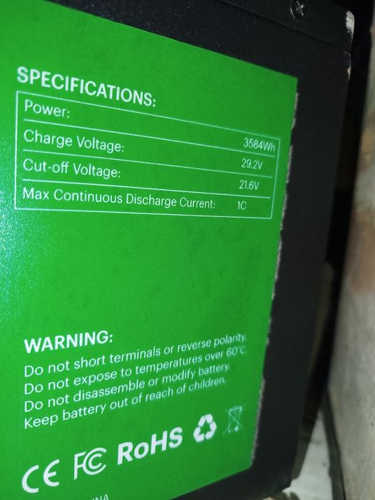 LiFePo4 акумулятор 24 в 140 ампер+інвертор 4.2 кВт