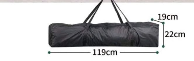 Tenda dobrável cor cinza termica