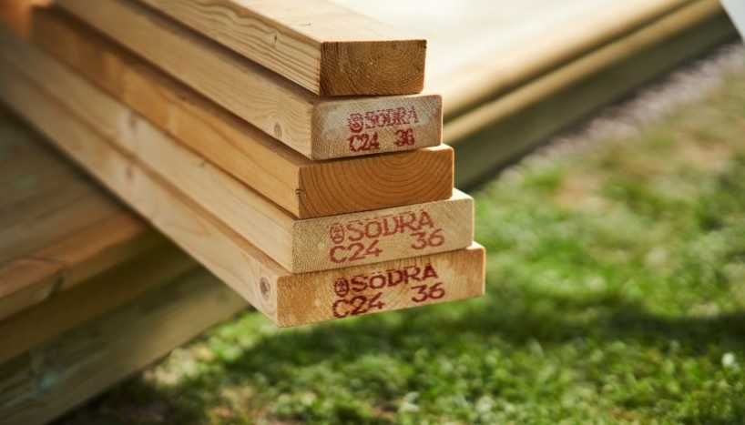 Drewno C24 konstrukcyjne świerk skandynawski