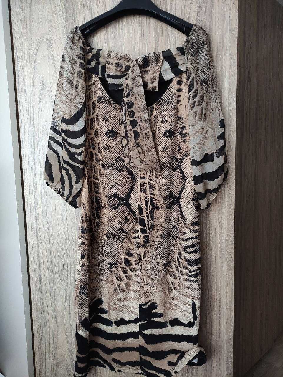 Sukienka imprezowa w wężowy wzór Bodyform Turcja rozmiar M