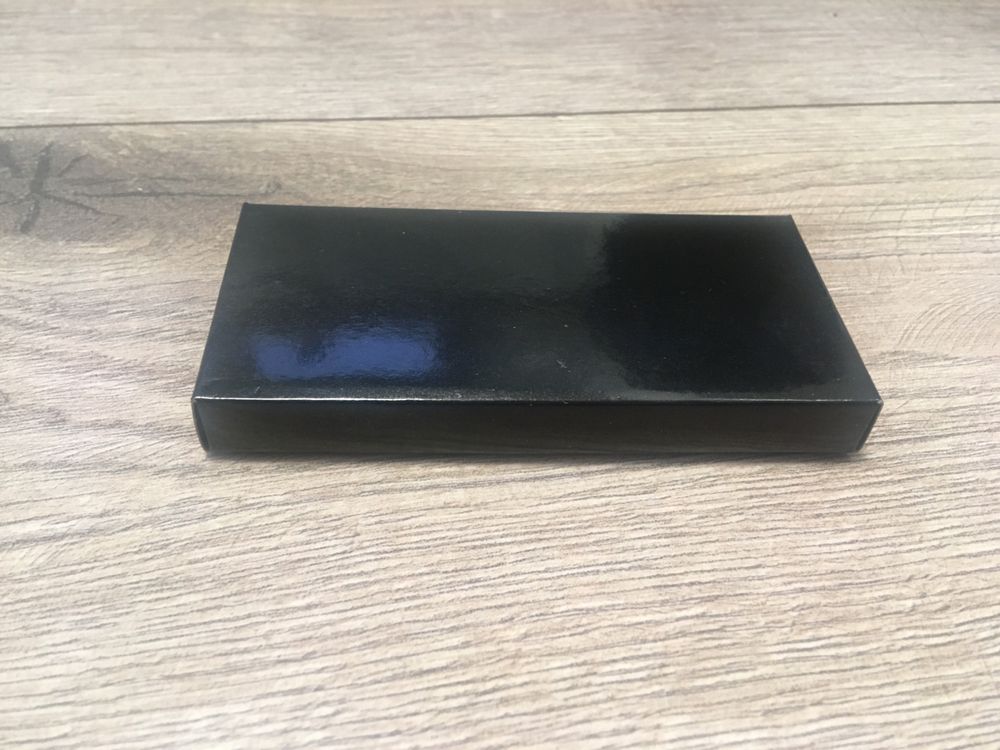 pudełko pudełeczko prezentowe czarne 12x5,5x1cm