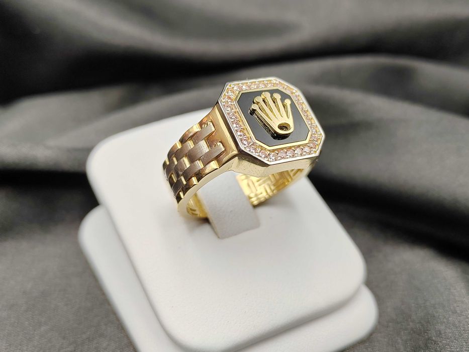 NOWY Złoty Sygnet ROLEX r23 / Złoto 585