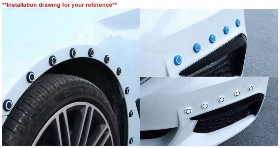 Osłona Zderzaków Błotników Ochraniacz Naklejka 3D