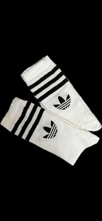 Високі шкарпетки Adidas | Носки Адідас білі