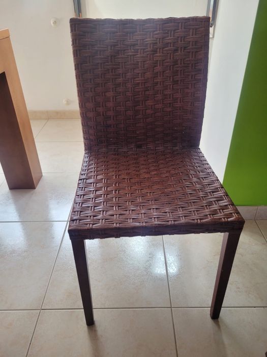 Conjunto de 8 cadeiras de sala de jantar