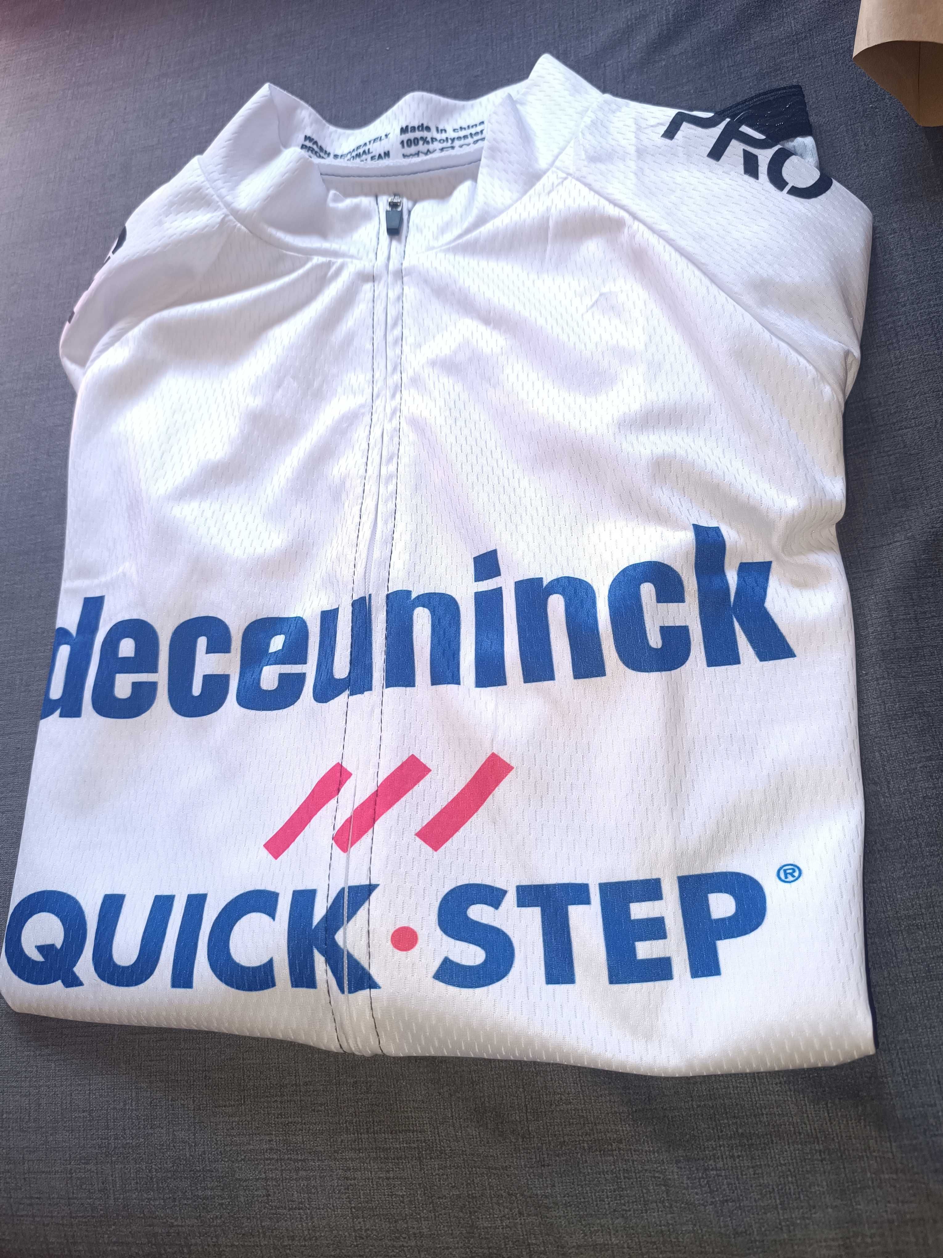 Camisola de
ciclismo Quick-Step - Azul e Branco,
