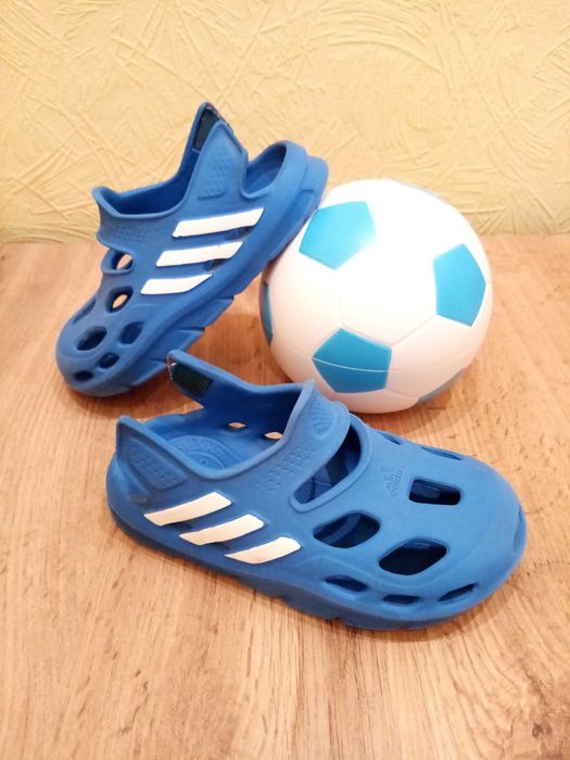 Кроксы Adidas. Оригинал! 16 см. Шлепки. Резинове взуття. Літнє взуття