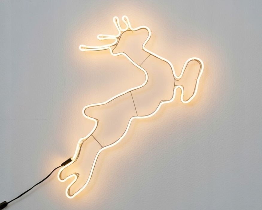 Renifer LED 70cm świecący neonowy do okna / Świąteczna dekoracja