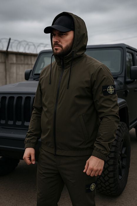STONE ISLAND чоловічий спортивний костюм мужской спортивный с флисом