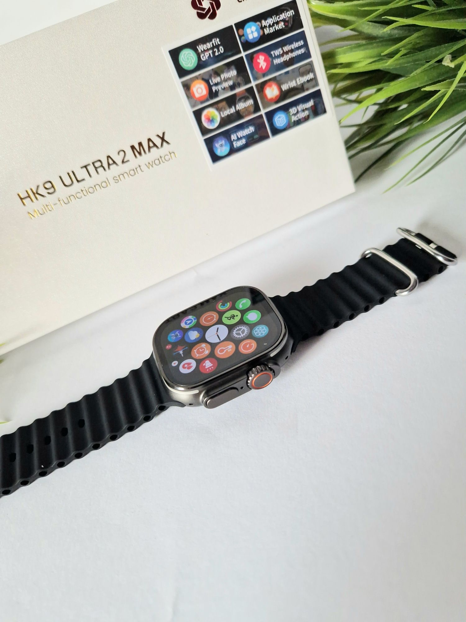 Hk9 ultra 2 max, 4 gen, amoled watch