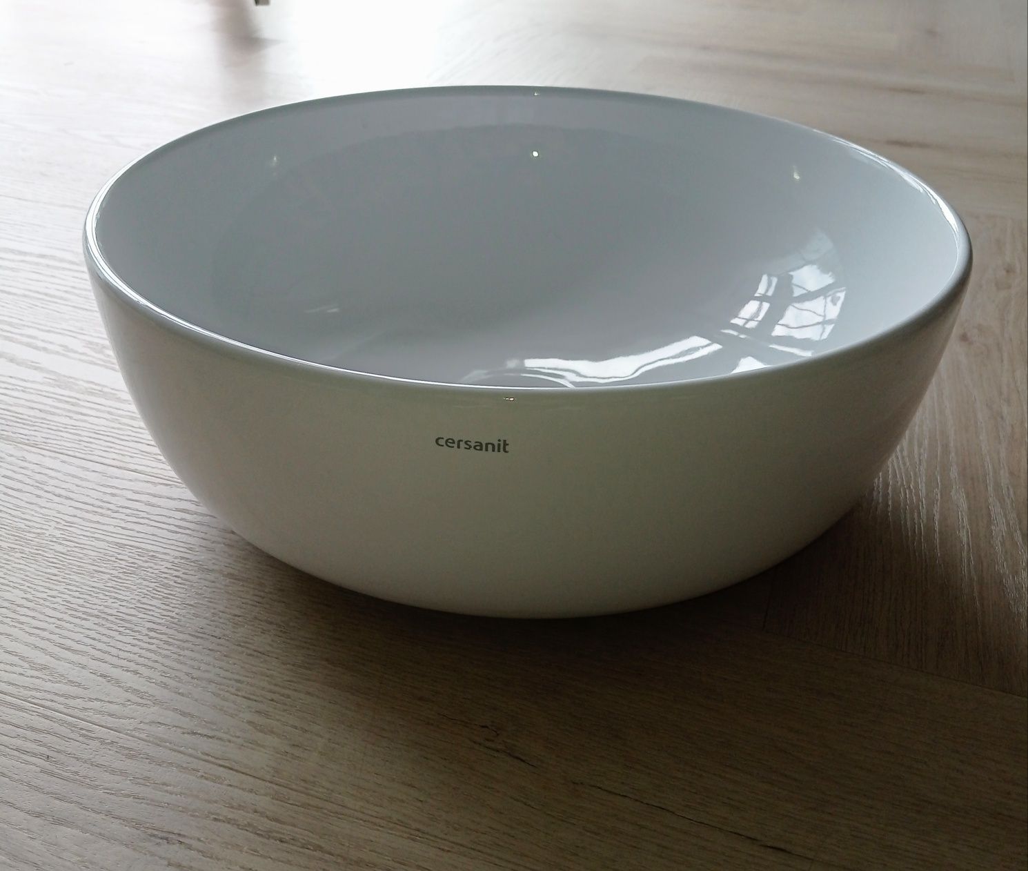 Umywalka ceramiczna nablatowa Moduo okrągła 40 cm