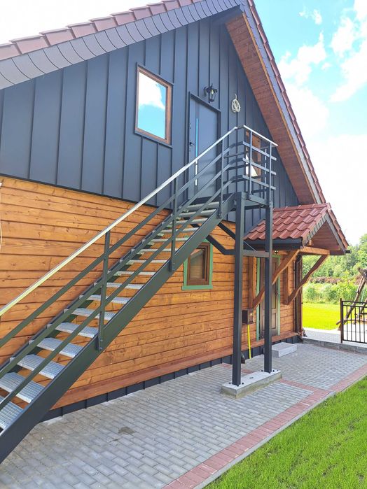 Domy drewniane szkieletowe sauny tarasy altany wiaty ogrody zimowe