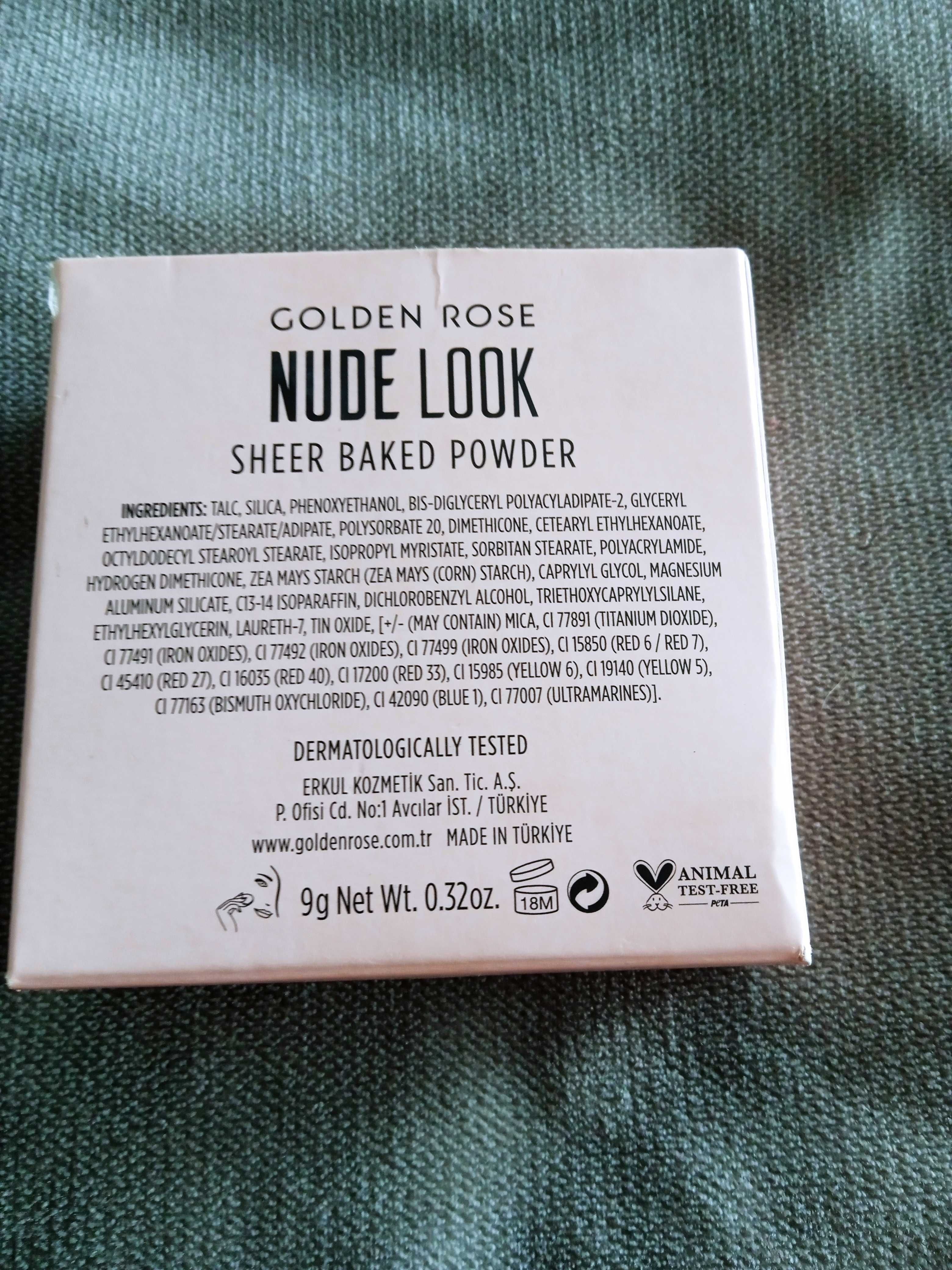 Golden Rose Nude Look Sheer Baked Powder puder wypiekany