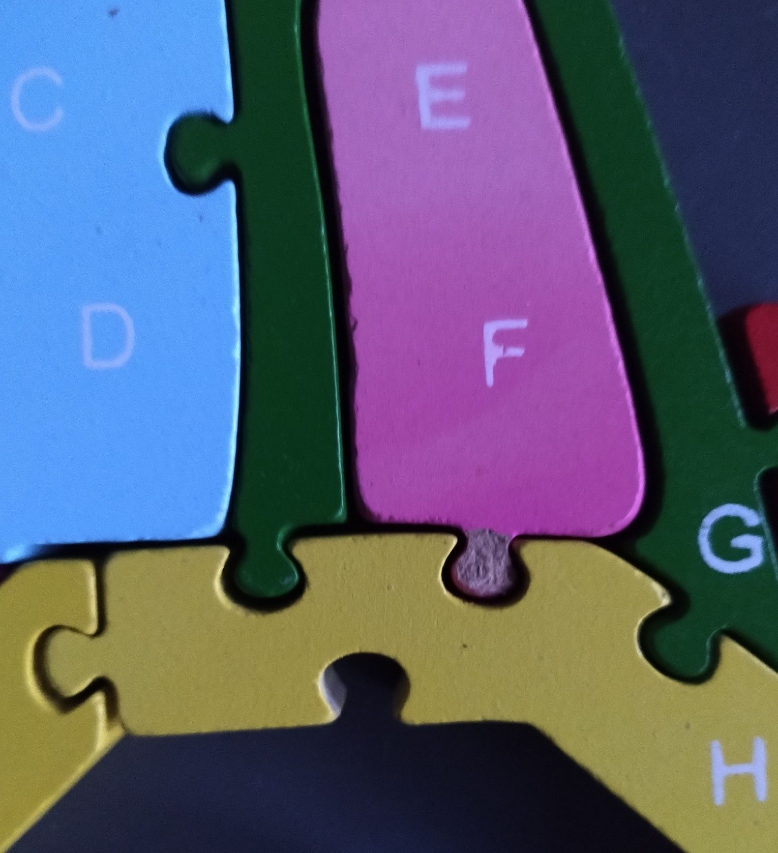 Puzzle drewniane układanka ciągnik, ładowarka  litery liczby