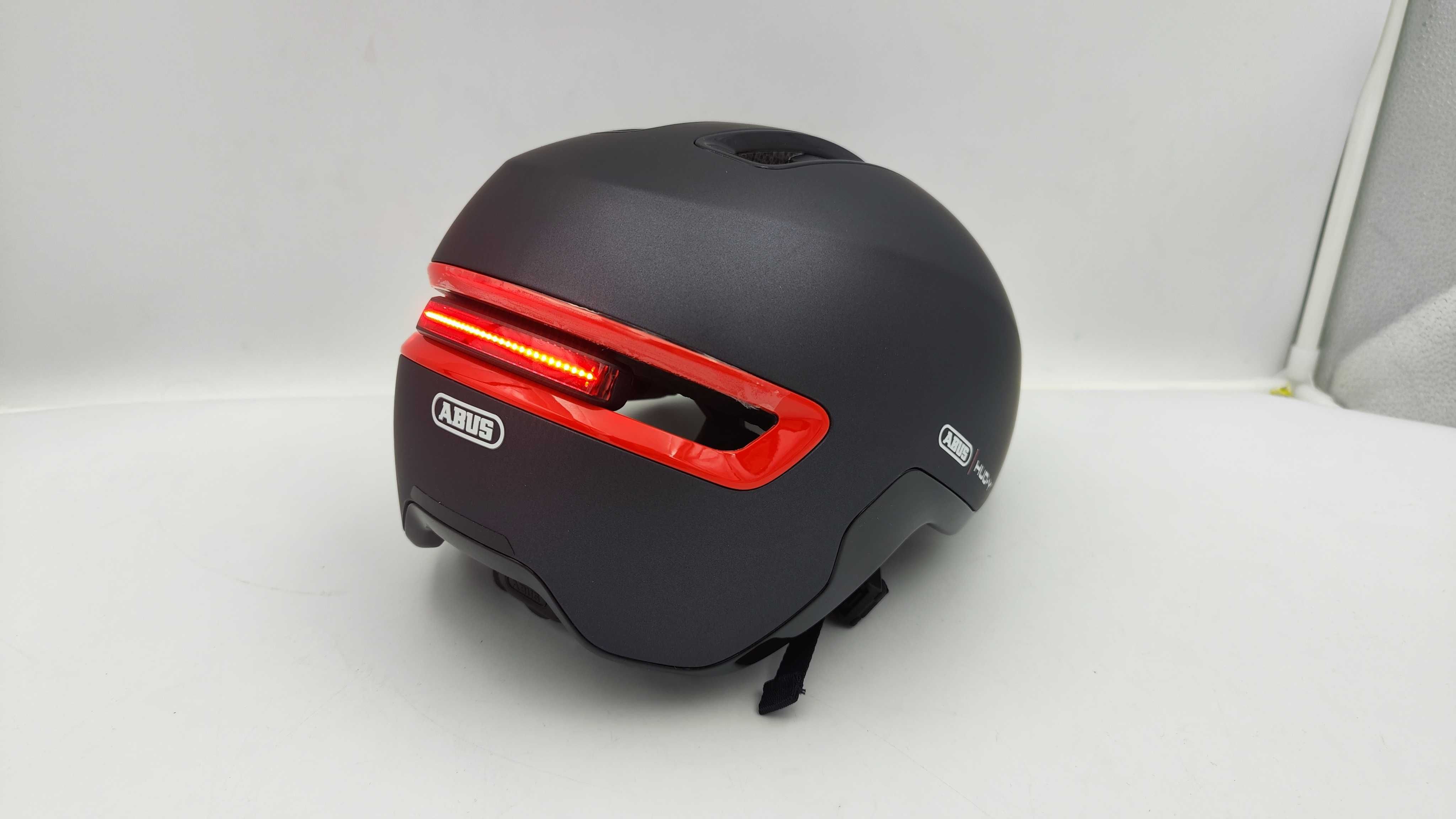 Kask rowerowy z tylnym światłem LED Abus Hud-Y  r. L 57-61cm (AH15)