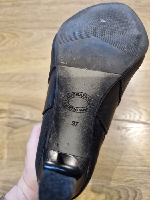 Botki, czarne, r. 37