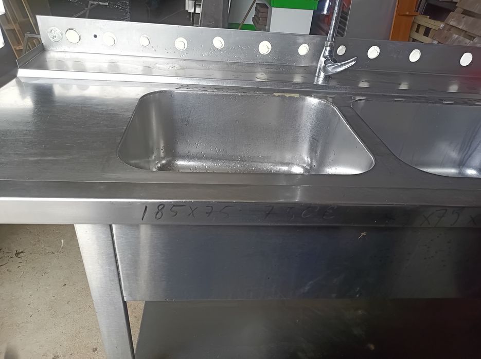 Bancadas inox apoio máquina de lavar