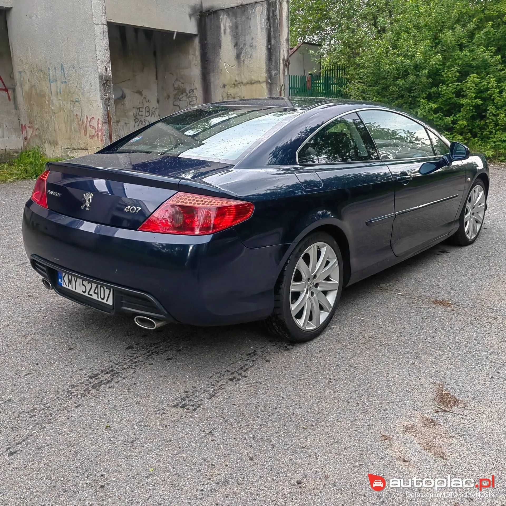 Peugeot 407 3,0 HDi V6 241 KM Webasto, Szyberdach