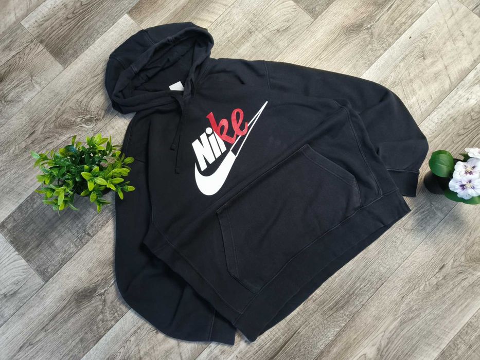 NIKE худі оригінальне чоловіче чорне бавовна Л