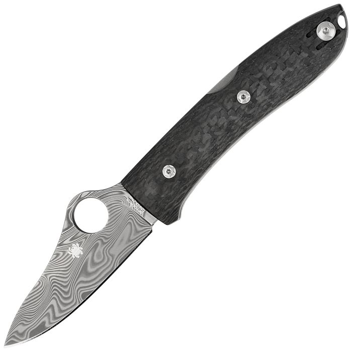 Nóż składany Spyderco SpyOpera Sprint Run Carbon Fiber, Damasteel Thor